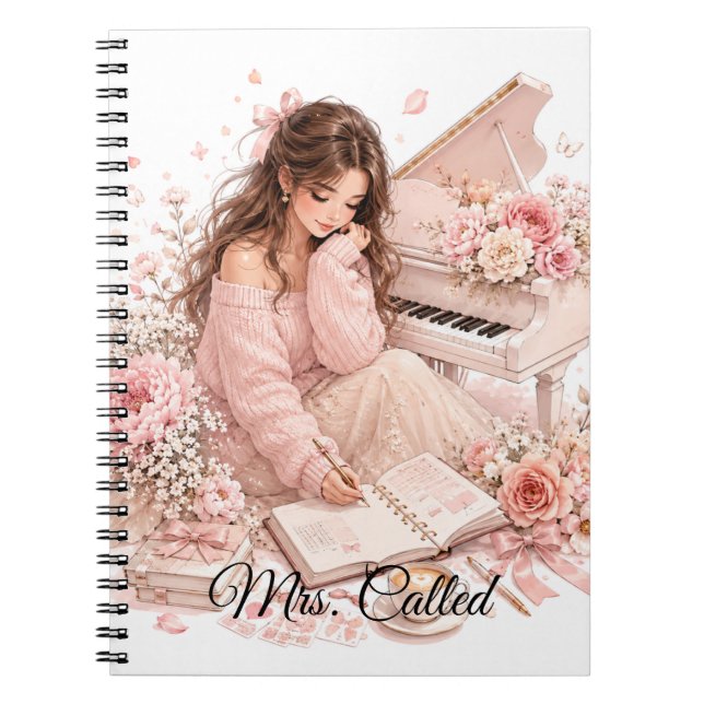 Cuaderno de Fotos en Espiral Editable (Frente)