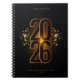 Cuaderno de Fotos en Espiral-Feliz Año Nuevo 2026