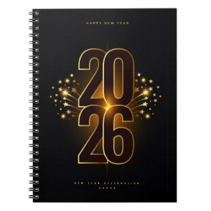 Cuaderno de Fotos en Espiral-Feliz Año Nuevo 2026