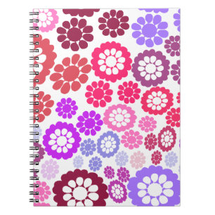 Cuaderno de Fotos en Espiral Floral Colorido