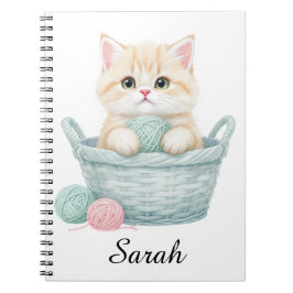 Cuaderno de Fotos en Espiral Gatito de Lana Encant
