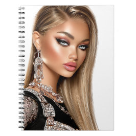 Cuaderno de Fotos en Espiral Glam Girl Malla Dorad