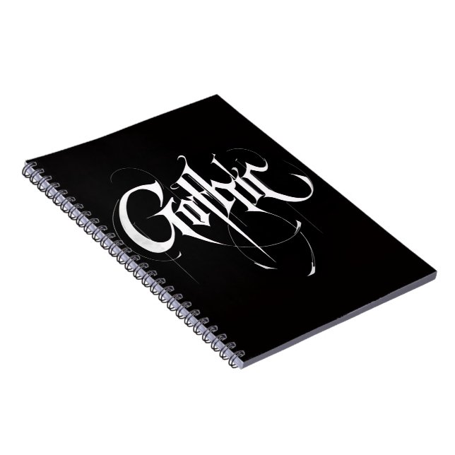 Cuaderno de fotos en espiral gótico (Lado Derecho)