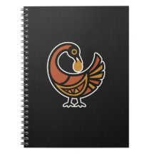 Cuaderno de Fotos en Espiral – Pájaro Adinkra Sank