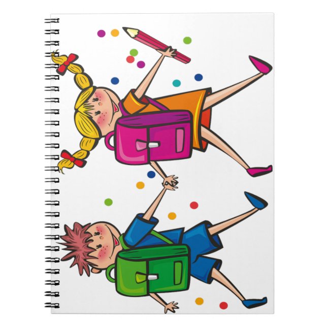 Cuaderno de fotos en espiral para niños netbooks (Frente)