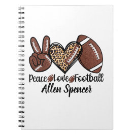 Cuaderno de Fotos en Espiral Paz, Amor, Fútbol