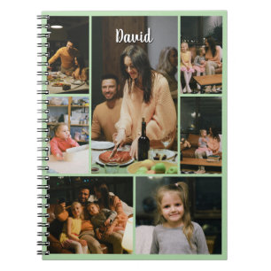 Cuaderno de fotos en espiral personalizado con nom