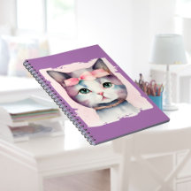 Cuaderno de Fotos en Espiral Pretty Kitty con Lazo