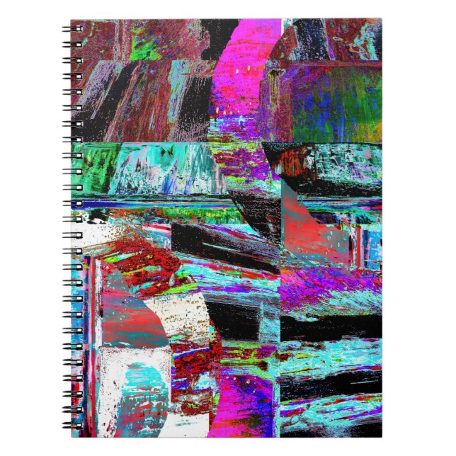 Cuaderno de Fotos en Espiral – Pulso de Neón (Frente)