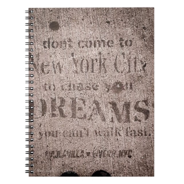 Cuaderno de fotos en espiral "Sueños de acera" (Frente)