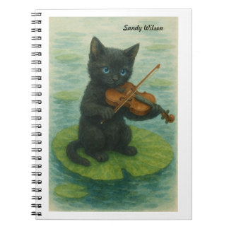 Cuaderno de Fotos en Espiral Wonky Zoo Gato Negro