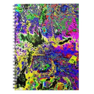 Cuaderno de fotos espiral abstracto morado dulce,