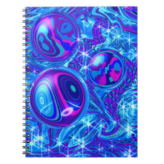 Cuaderno de Fotos Espiral Azul Rosa Púrpura