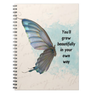Cuaderno de Fotos Espiral Mariposa Vintage Azul Be