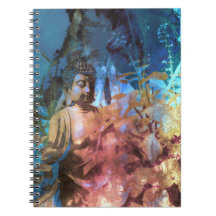 Cuaderno de fotos espirales de Topacio azul de col