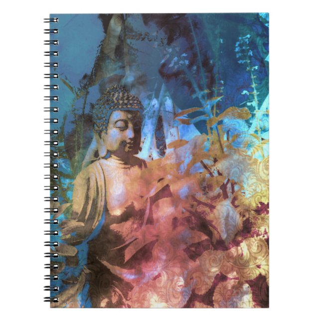 Cuaderno de fotos espirales de Topacio azul de col (Frente)