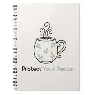 Cuaderno de Fotos Minimalista Protege Tu Paz