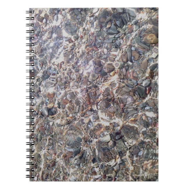 Cuaderno de fotos subacuáticas de guijarros marino (Frente)