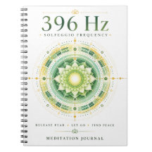 Cuaderno de frecuencia Solfeggio de 396 Hz: libere