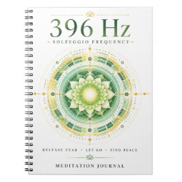 Cuaderno de frecuencia Solfeggio de 396 Hz: libere