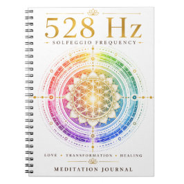 Cuaderno de frecuencia Solfeggio de 528 Hz – Amor,