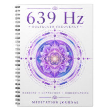 Cuaderno de frecuencia Solfeggio de 639 Hz – Harmo