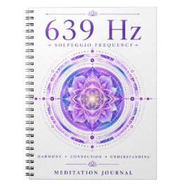 Cuaderno de frecuencia Solfeggio de 639 Hz – Harmo