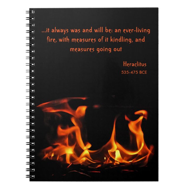 Cuaderno de fuego eterno de Heraclitus (Frente)