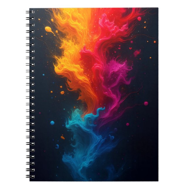 Cuaderno de fuego multicolor  (Frente)