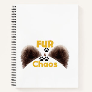 Cuaderno de Fur & Chaos para amantes de mascotas l