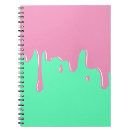 Cuaderno de fusión de la menta y del limo rosado