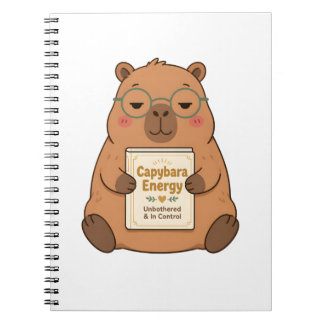 Cuaderno de gafas de capybara sin molestias