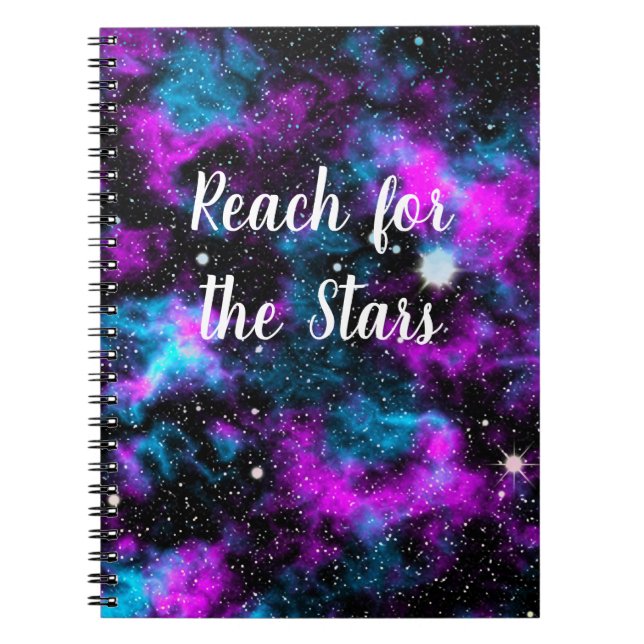 Cuaderno de Galaxy de alcance para las estrellas (Frente)