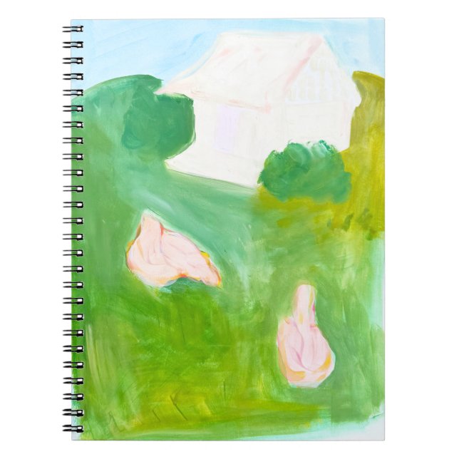 Cuaderno de gallinas pastando (Frente)