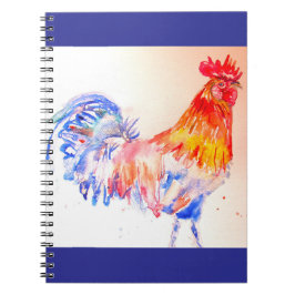Cuaderno de gallo acuarela gallina niños niños