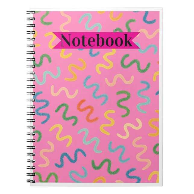Cuaderno de garabatos coloridos (Frente)