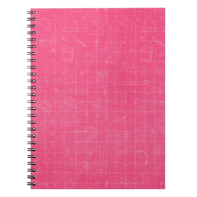 Cuaderno De Garabatos De Matemáticas Rosado (Frente)