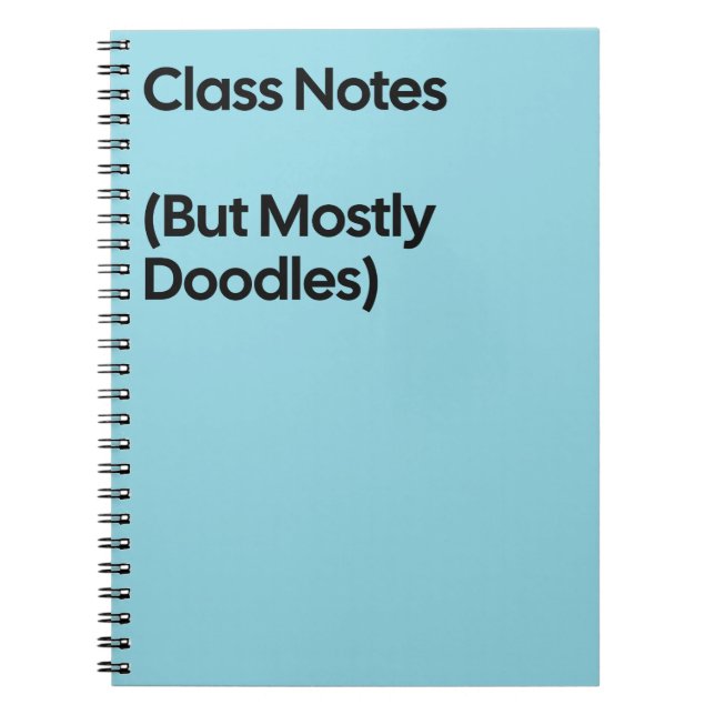 Cuaderno de garabatos de notas de clase (Frente)