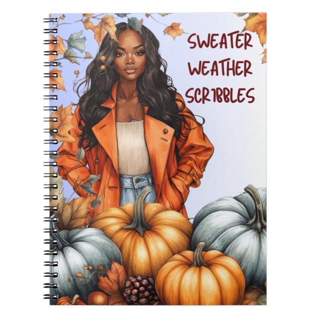 Cuaderno de garabatos para clima de suéter (Frente)