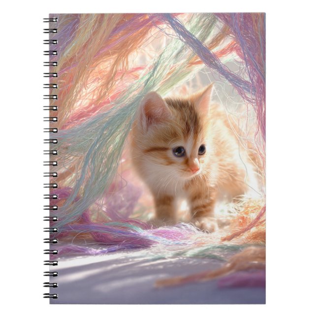 Cuaderno de gatitos curiosos para pastel (Frente)