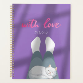 Cuaderno de gato acogedor "Con Amor, Miau"