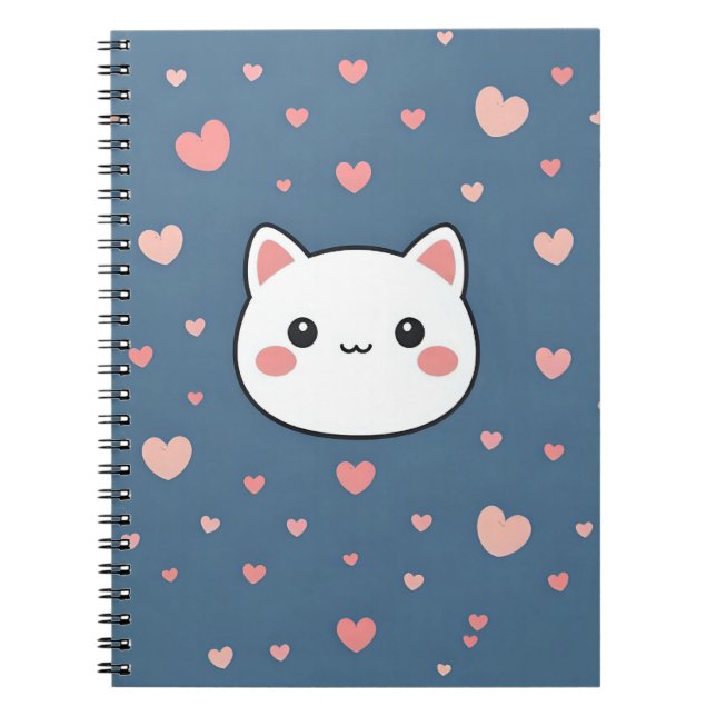 Cuaderno de gato adorable  (Frente)