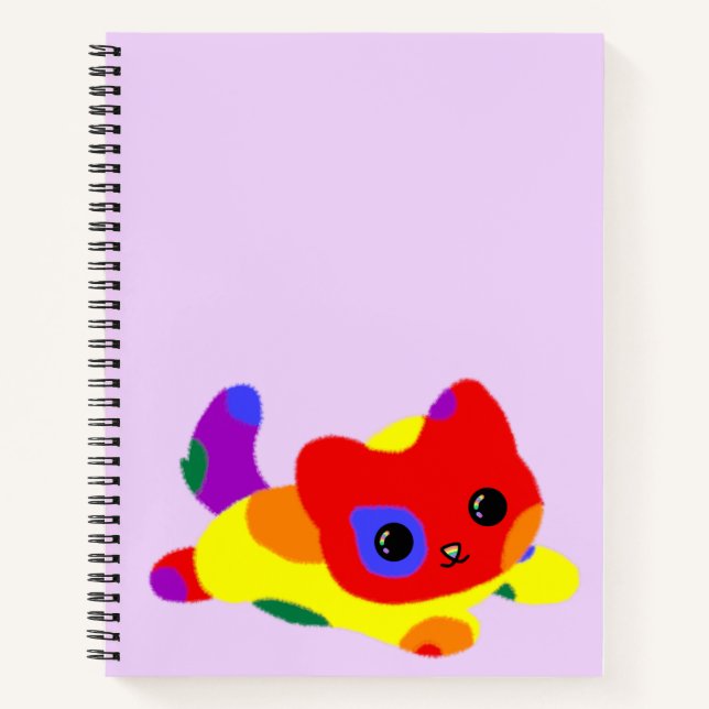 Cuaderno de gato del orgullo LGBT+ (Anverso)