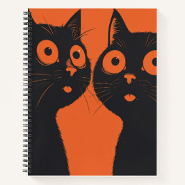 Cuaderno de gato Diario bonito de regreso a la esc