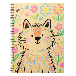 Cuaderno de Gato Garabato Amarillo Crema Suave