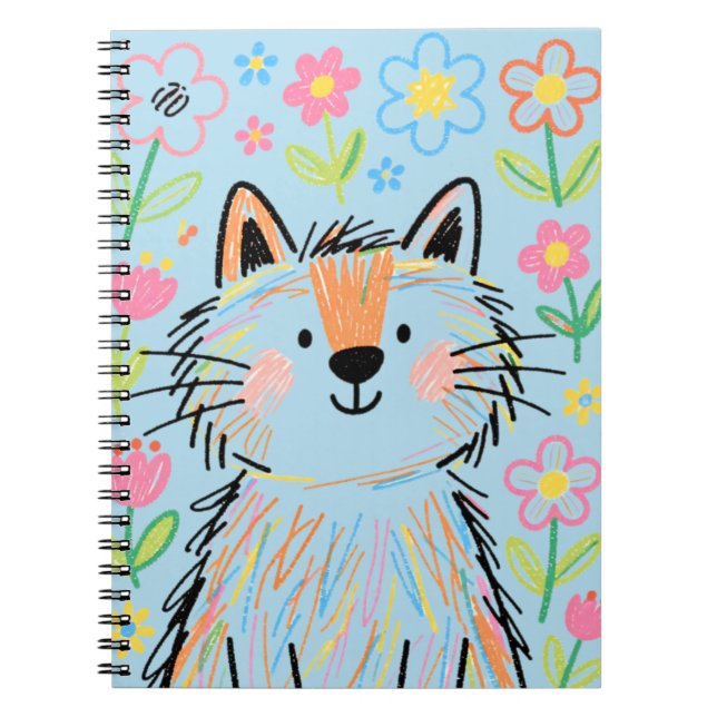 Cuaderno de Gato Garabato Azul (Frente)