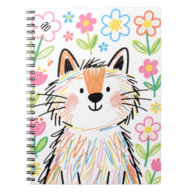 Cuaderno de Gato Garabato Blanco (Frente)