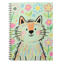 Cuaderno de Gato Garabato Verde