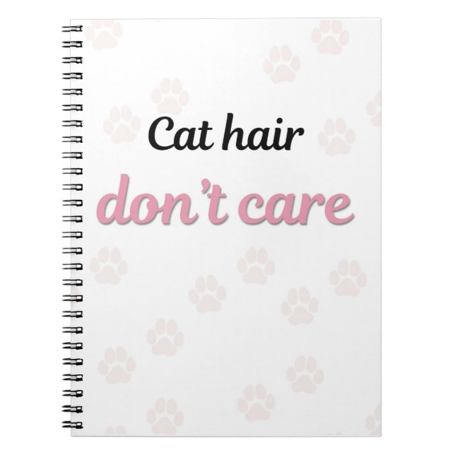 Cuaderno De Gato Mínimo Pelo De Gato No Importa (Frente)