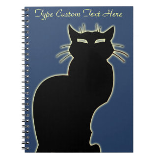 Cuaderno de gato negro Cuaderno de arte de gato pe